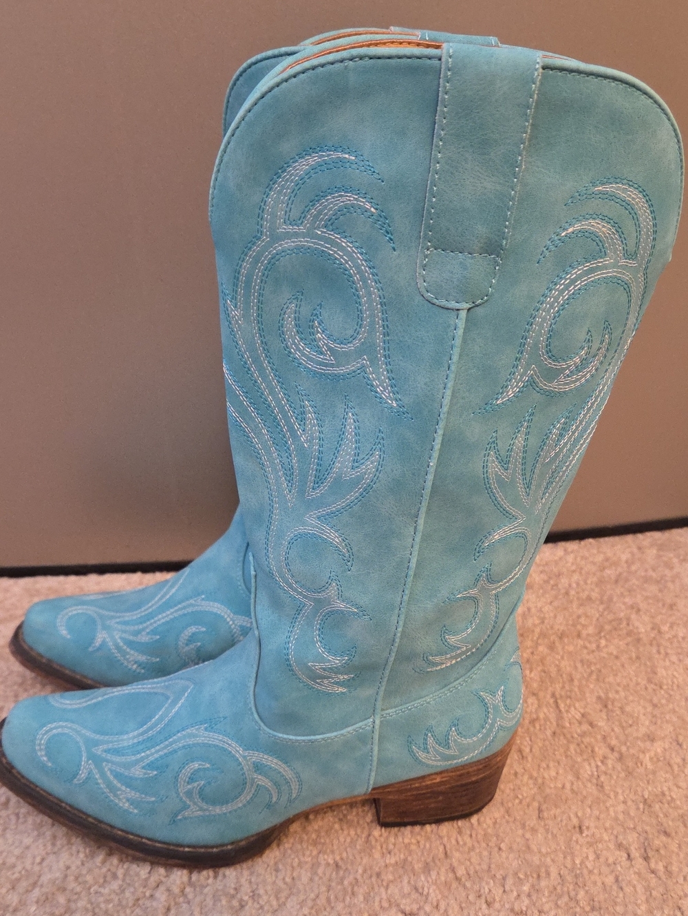 Roper Turquoise Western Boots for Women